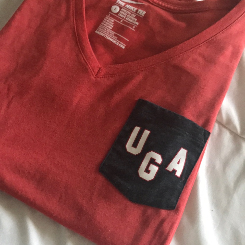 UGA Nike V-Neck Tee
